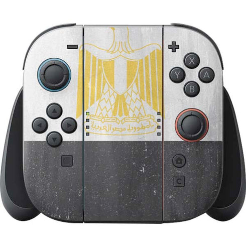Egypt Flag Distressed Nintendo Skins